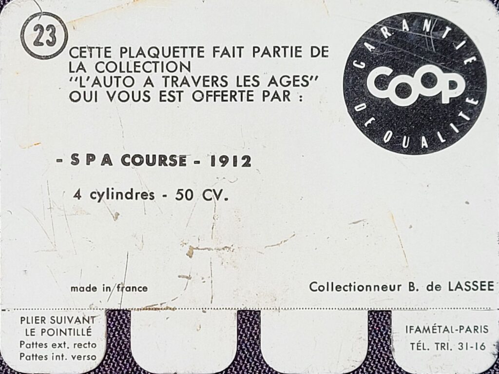 1964 COOP L'Auto A Travers Les Ages #23 Spa Course