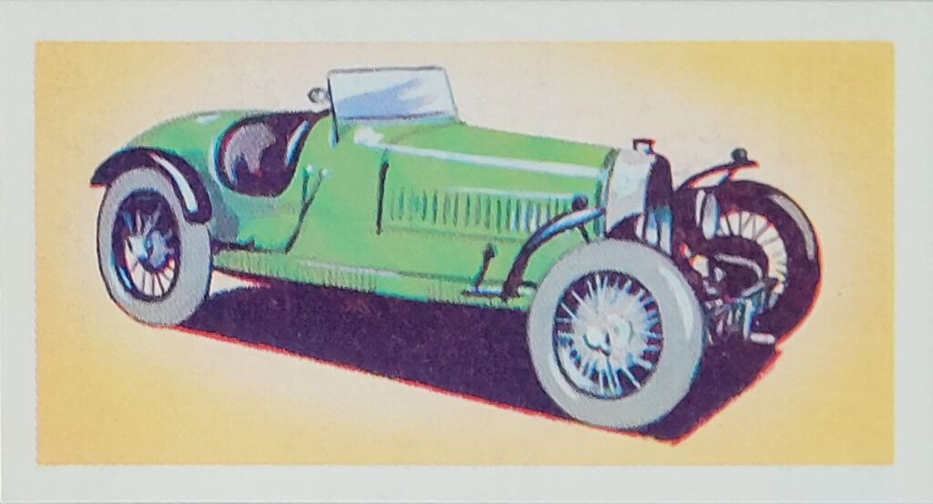 1965 Amaran Tea (UK) Veteran Racing Cars Card #11 Bugatti