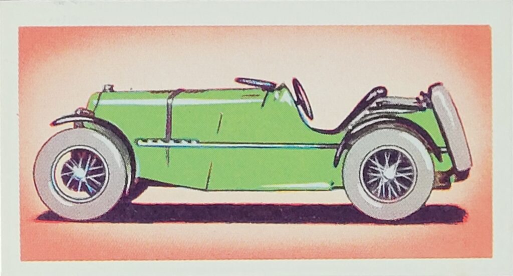 1965 Amaran Tea (UK) Veteran Racing Cars Card #18 Magnette 1933