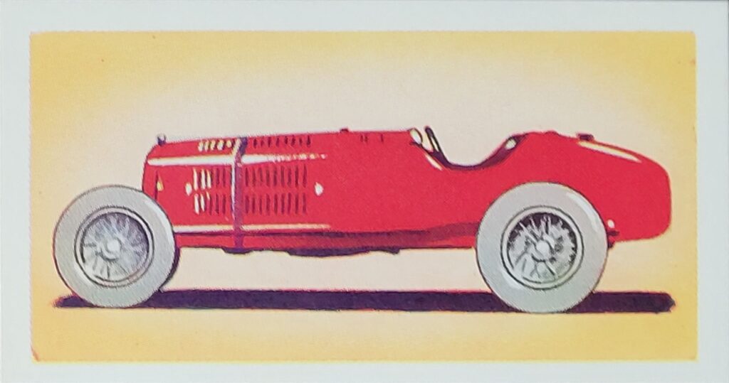 1965 Amaran Tea (UK) Veteran Racing Cars Card #21 Alfa-Romeo