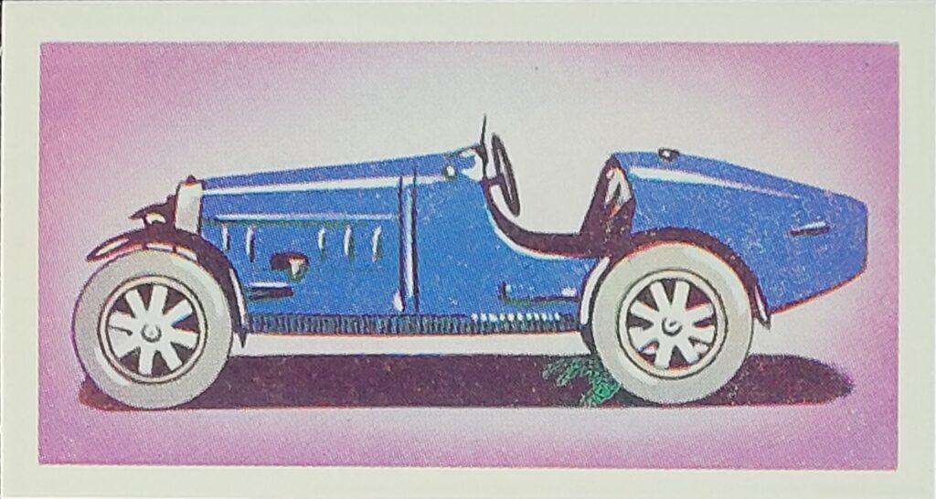 1965 Amaran Tea (UK) Veteran Racing Cars Card #9 Bugatti