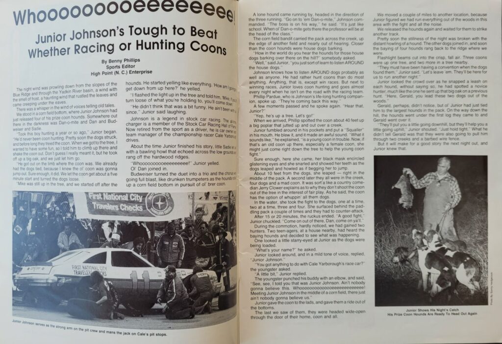 1979 NASCAR Bristol Southeastern 500 Program Junior Johnson