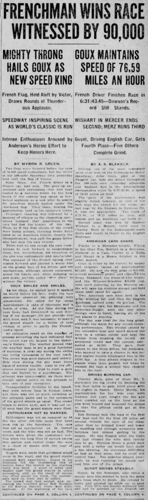 The Indianapolis Star - Page 1 
May 31, 1913