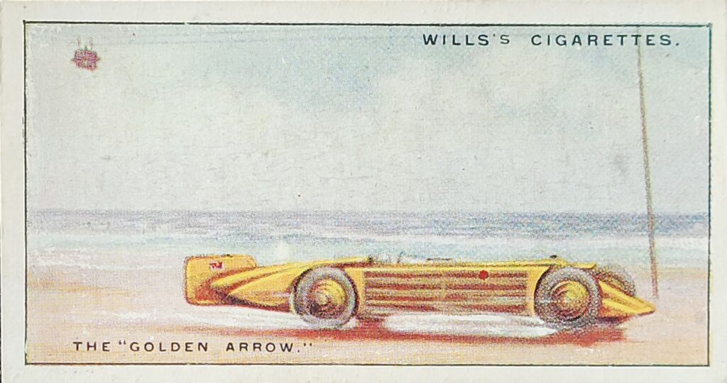 1930 W.D. & H.O. Wills (UK) "Speed" - Card #24 "The Golden Arrow"