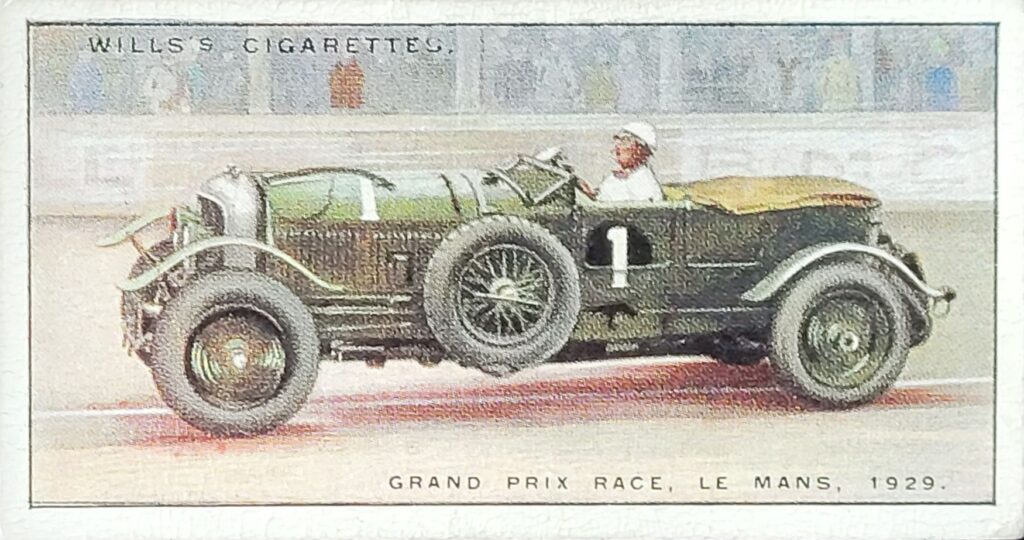 1930 W.D. & H.O. Wills (UK) "Speed" - Card #25 Grand Prix Race Le Mans, 1929