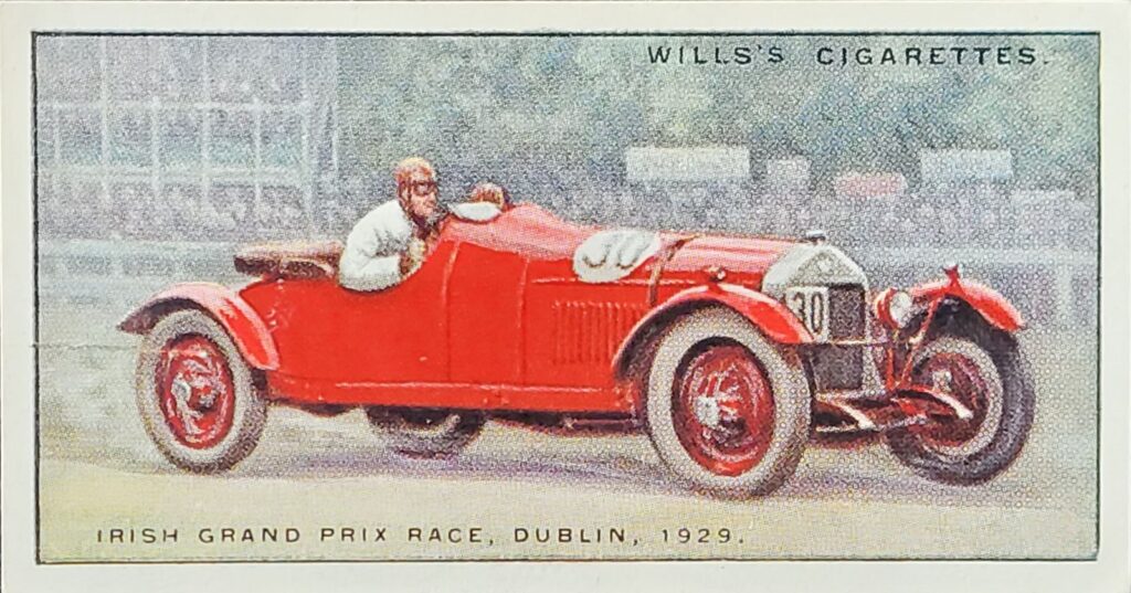 1930 W.D. & H.O. Wills (UK) "Speed" - Card #27 Irish Grand Prix Race Dublin, 1929 
