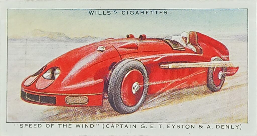 1938 W.D. & H.O. Wills "Speed" 
Card #17 Speed of the Wind 