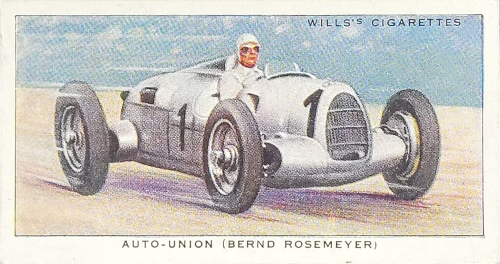 1938 W.D. & H.O. Wills "Speed" 
Card #23 Auto-Union 
