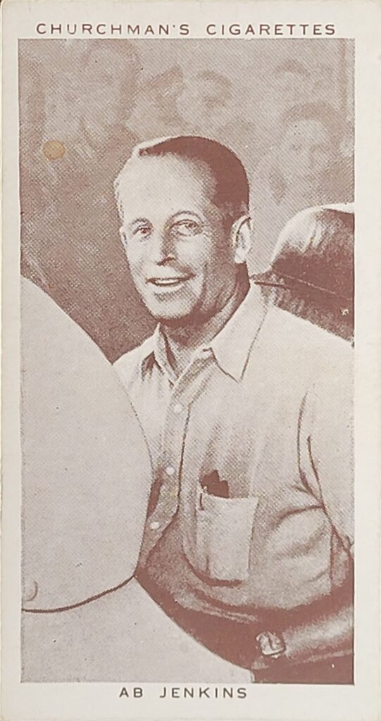 1939 W.A. & A.C. Churchman
 "Kings of Speed" 
Card #14 
Ab Jenkins 