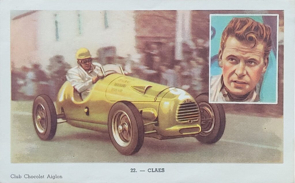 1952 Chocolat D'Aiglon
 "Champions Du Chocolat" 
Claes Card #22 