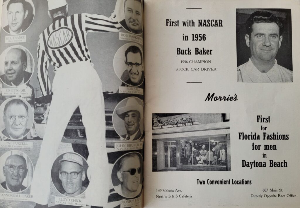 1957 NASCAR Daytona Beach & Road Course Program - NASCAR Officials