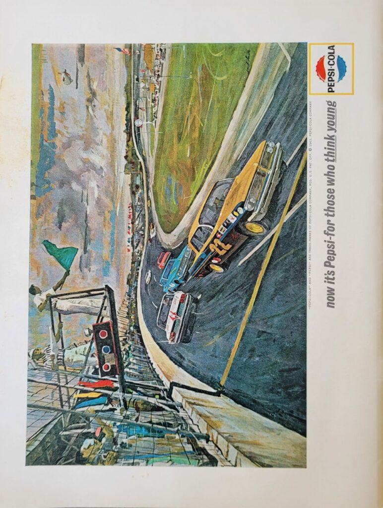 1963 NASCAR Augusta 510 Program Back Cover