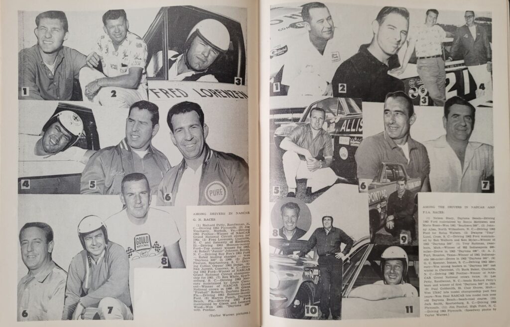 1963 NASCAR West Virginia Mountaineer 300 Program - Drivers