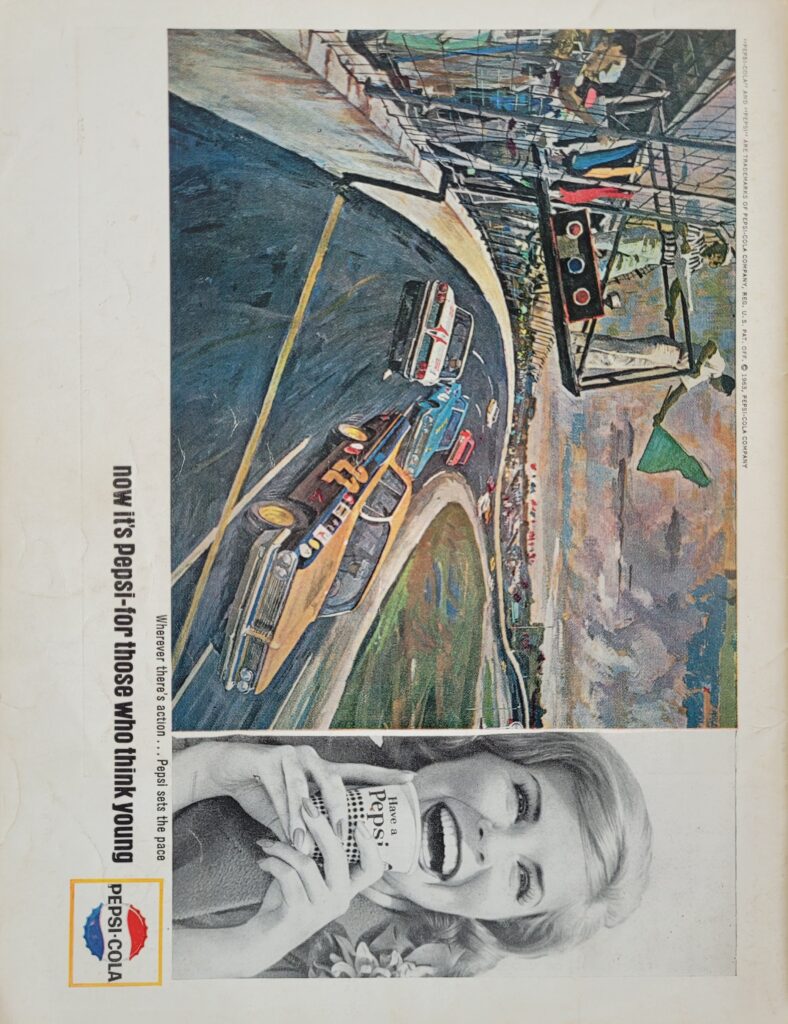 1964 NASCAR Atlanta Dixie 400 Program Back Cover