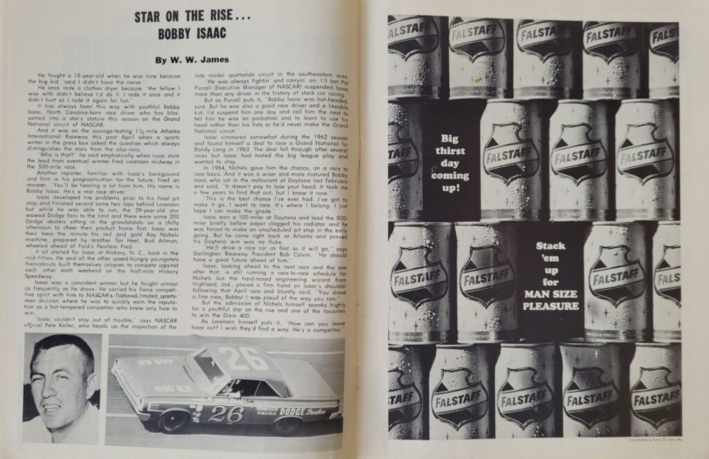 1964 NASCAR Atlanta Dixie 400 Program - Bobby Isaac