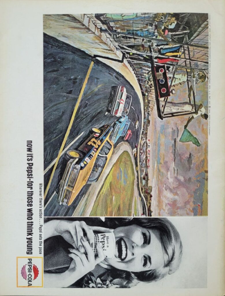 1964 NASCAR Charlotte National 400 Program Back Cover