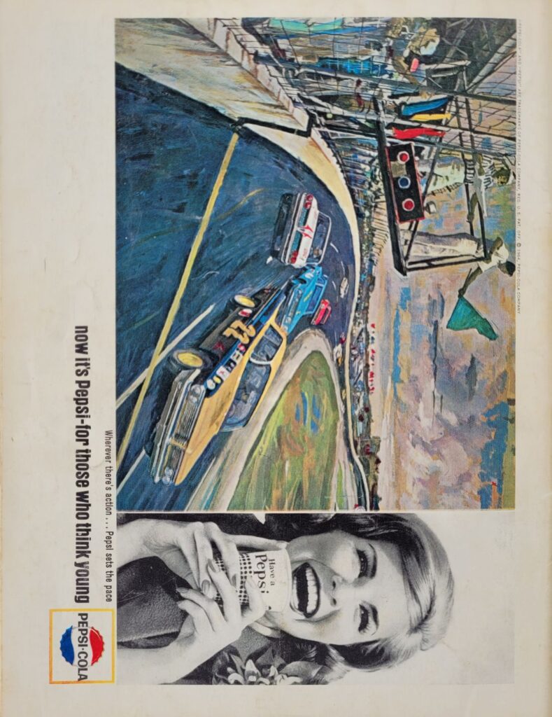 1964 NASCAR Charlotte World 600 Program Back Cover