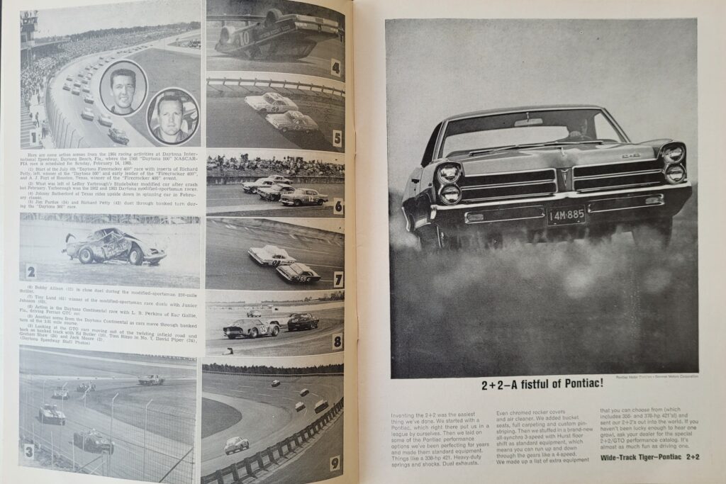 1964 NASCAR Martinsville Old Dominion 500 Program - Action Photos