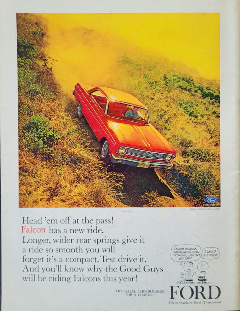 1964 NASCAR Riverside Motor Trend 500 Program Back Cover