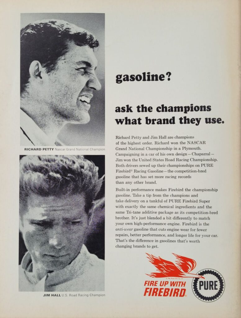 1965 NASCAR Darlington Rebel 300 Program Back Cover