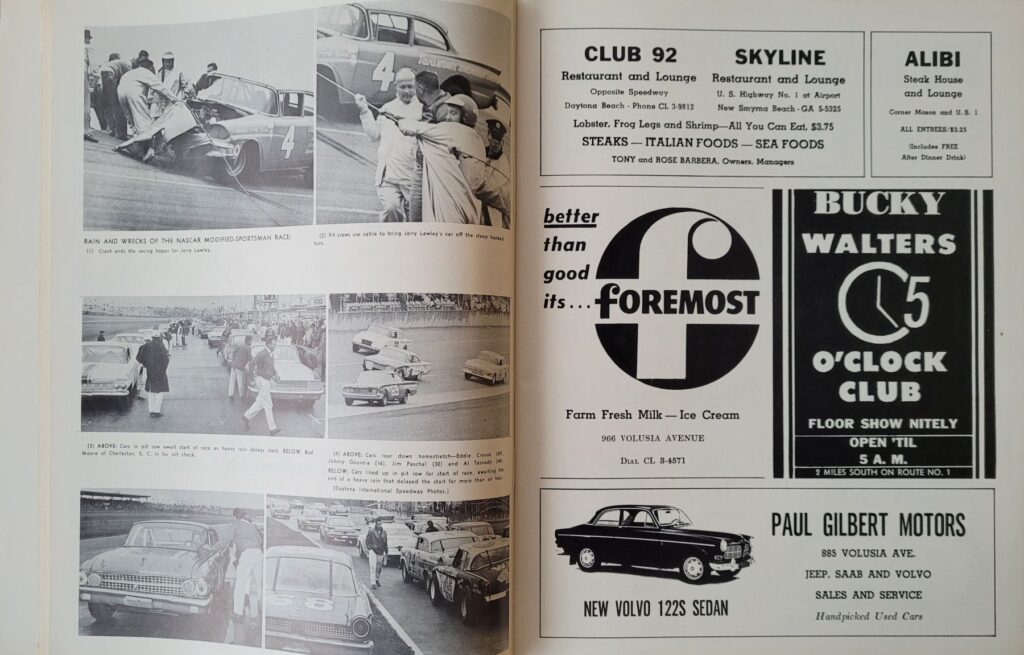 1965 NASCAR Daytona 500 Program - Modified & Sportsman Photos