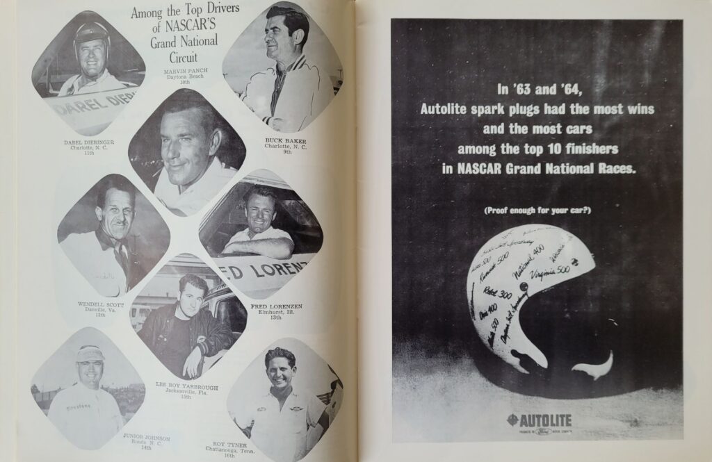 1965 NASCAR Martinsville Virginia 500 Program - Drivers