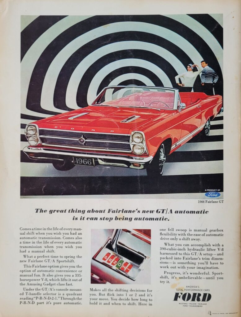 1966 NASCAR Riverside Motor Trend 500 Program Back Cover