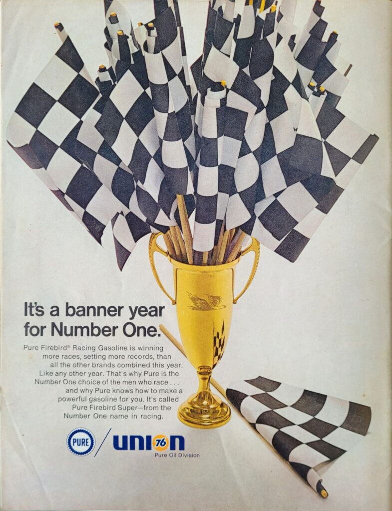1969 NASCAR Darlington Southern 500 Program Back Cover