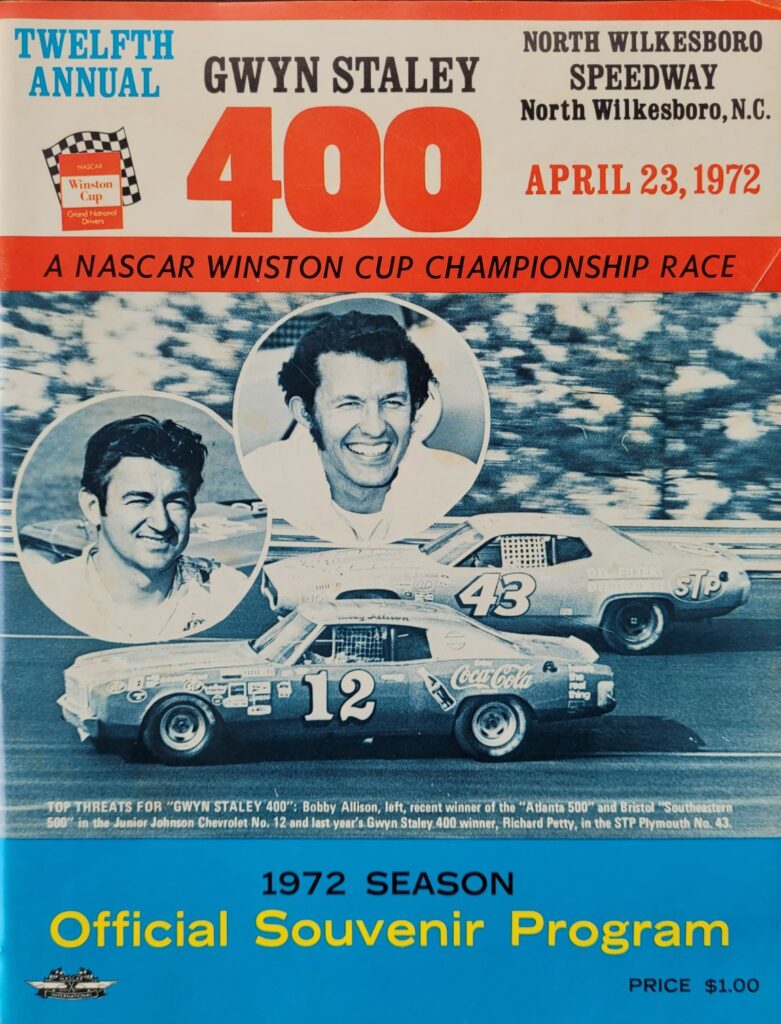 1972 Gwyn Staley 400 North Wilkesboro Speedway