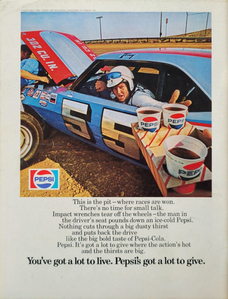 1973 NASCAR North Wilkesboro Gwyn Staley 400 Program Back Cover