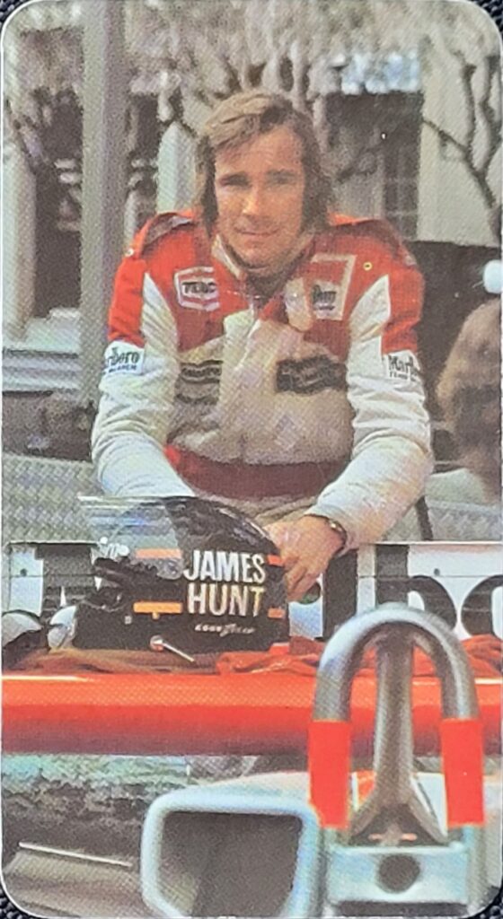 1979 Golden Wonder 
All Stars Card #21 
James Hunt 