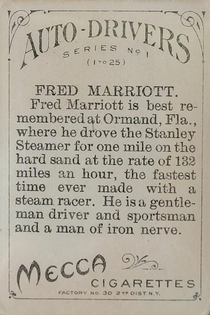 1911 American Tobacco Auto Drivers (T36) Fred Marriott
