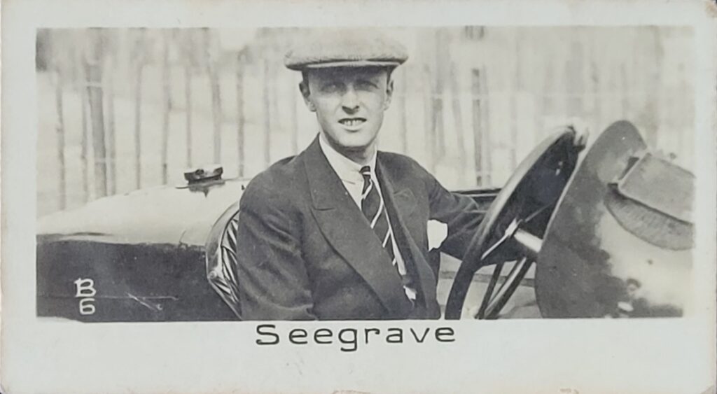 1932 La Pie Qui Chante 
Henry Seegrave 
Card #B6 