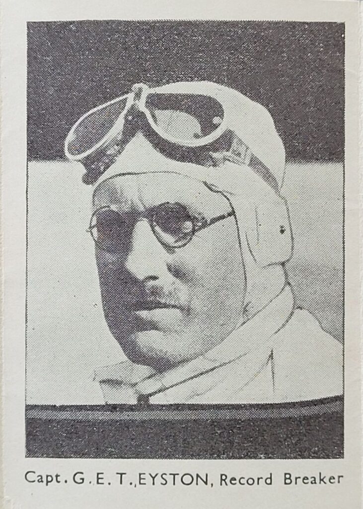 1936 Amalgamated Press (UK) Ace Drivers of the Motor Track - Capt. G.E.T. Eyston