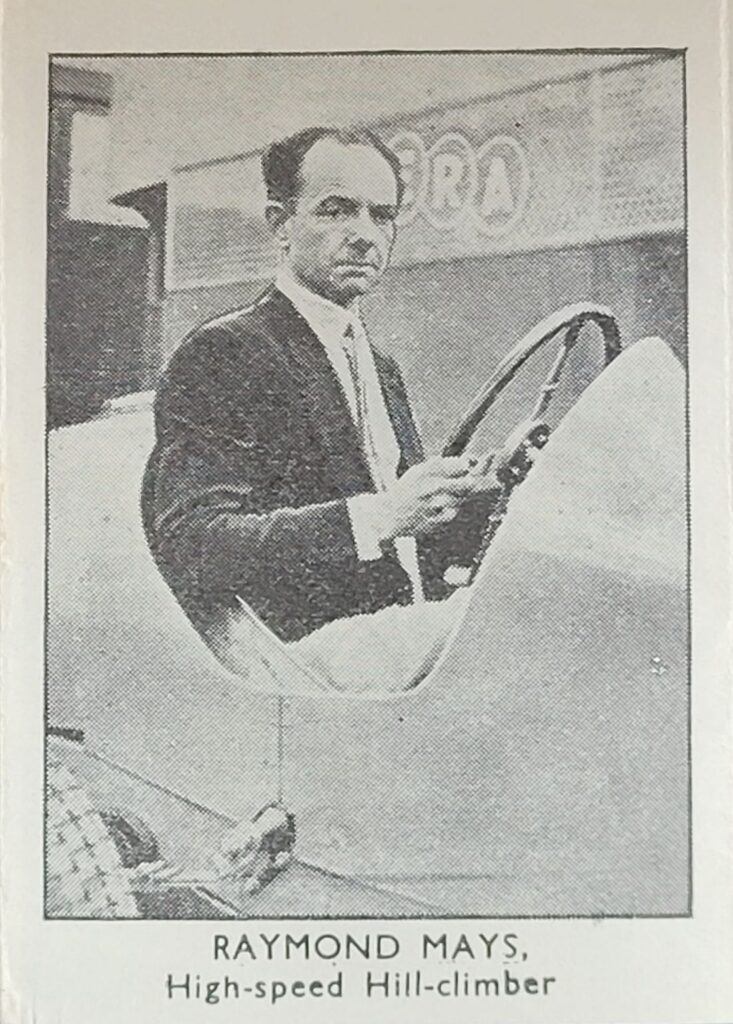 1936 Amalgamated Press (UK) Ace Drivers of the Motor Track - Raymond Mays