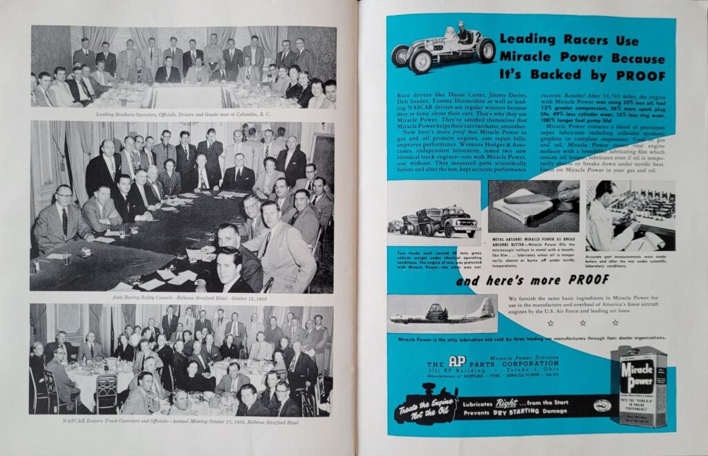 1953 NASCAR Grand National Palmetto (Columbia) Speedway Program - NASCAR Meetings