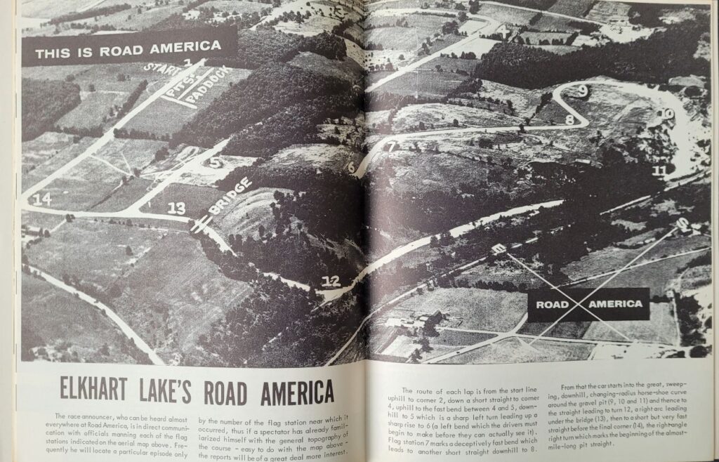 1956 NASCAR Road America Program - Road America Aerial