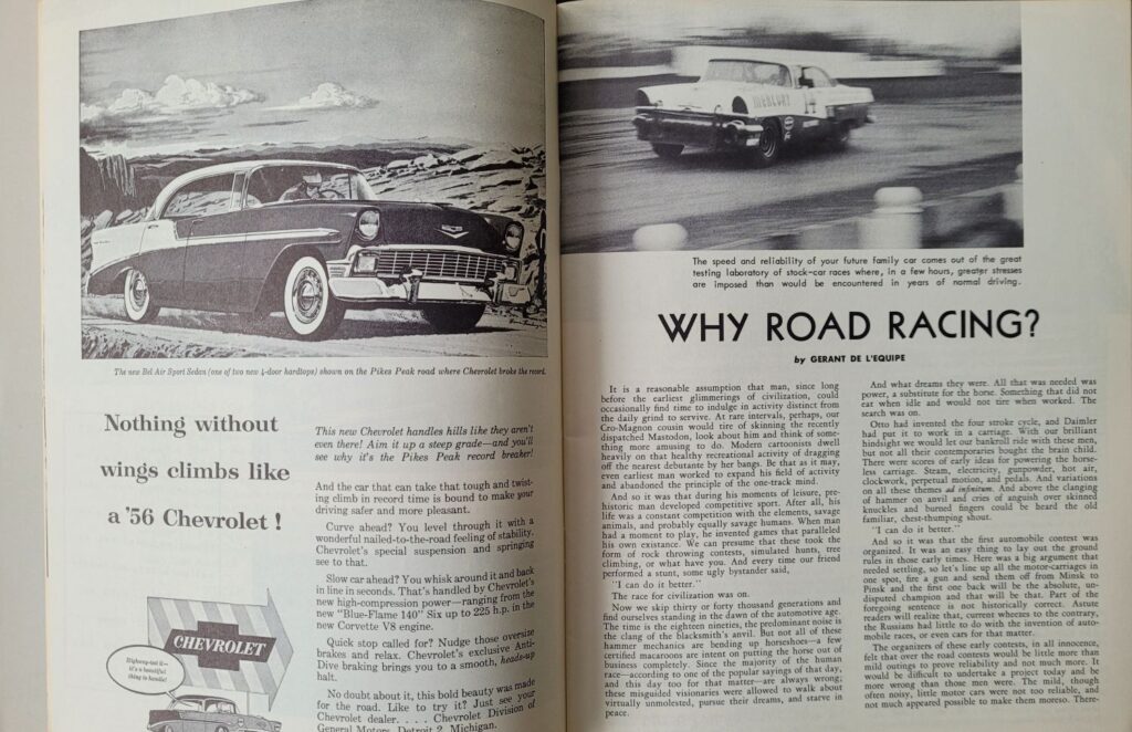 1956 NASCAR Road America Program - Why Road Racing?