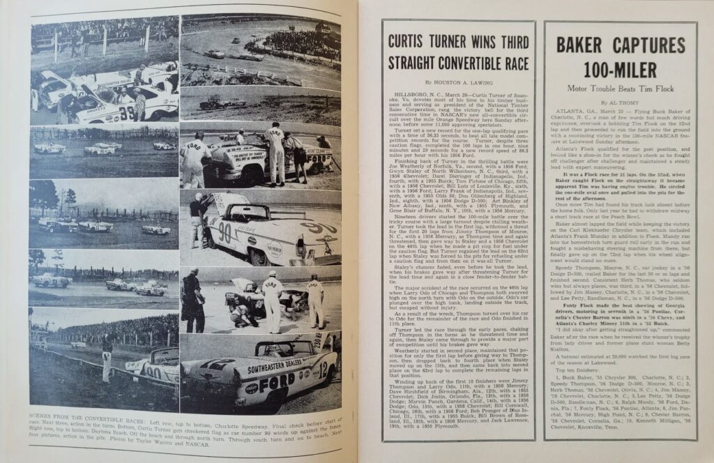 1956 North Wilkesboro Spring Program - Recent Results