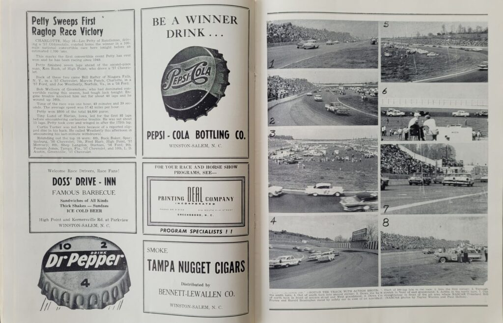1958 NASCAR Bowman Gray Stadium Spring Program - Photos
