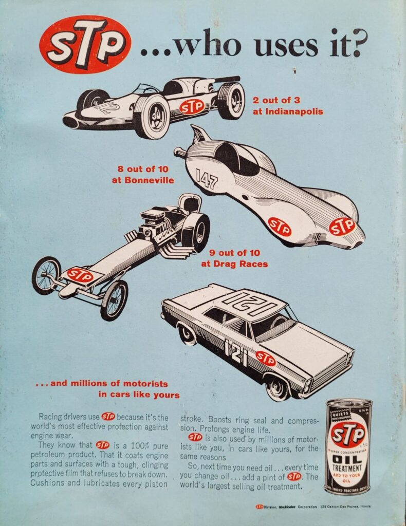 1965 USAC Phoenix Bobby Ball 200 Program Back Cover