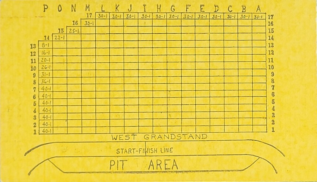 1967 NASCAR North Wilkesboro Gwyn Staley 400 Ticket Stub Back