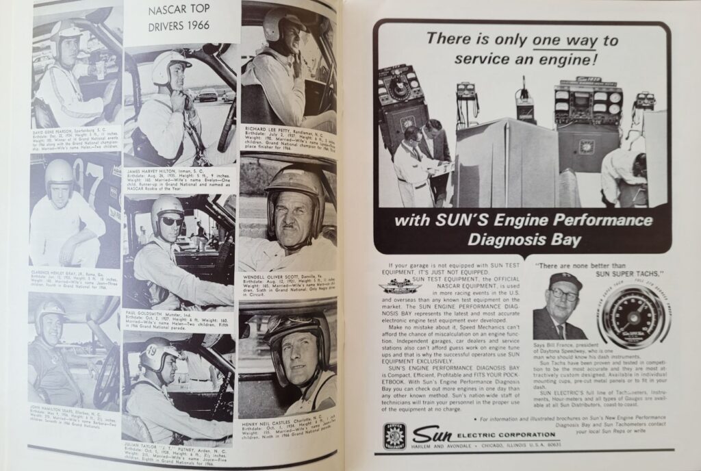 1967 NASCAR North Wilkesboro Gwyn Staley Memorial Program - Top Drivers