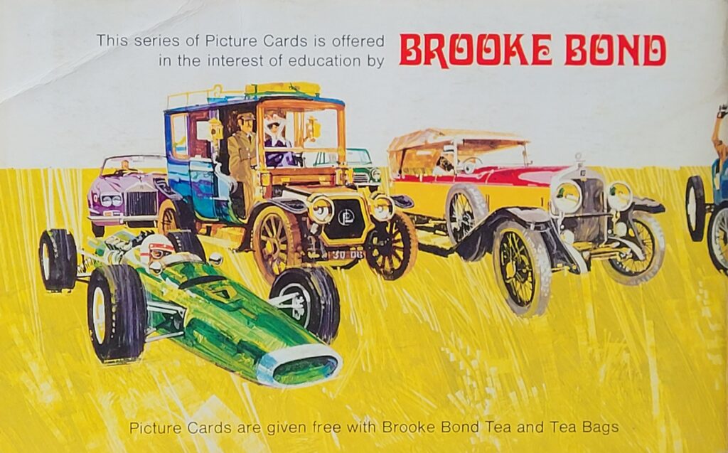 1968 Brooke Bond Tea History of the Motor Car Album Back Cover