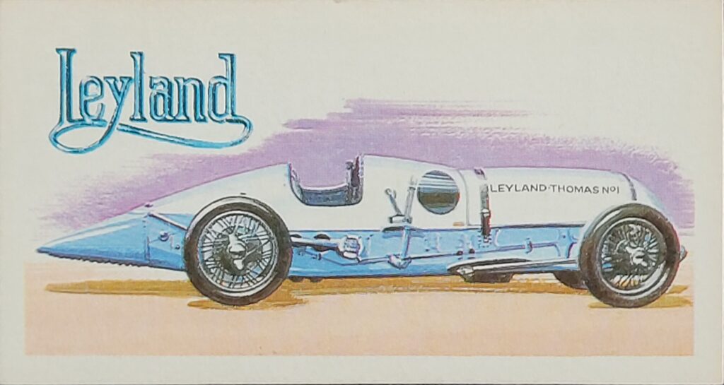 1968 Brooke Bond Tea 
"History of the Motor Car" 
Card #25