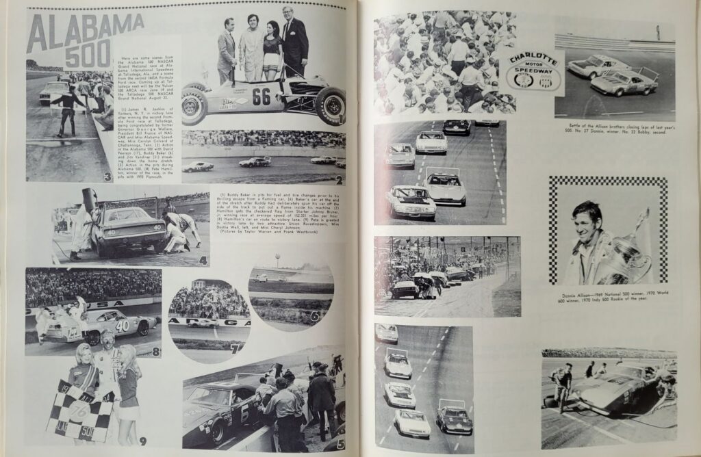 1970 NASCAR Dover Mason-Dixon 300 Program - Action Photos