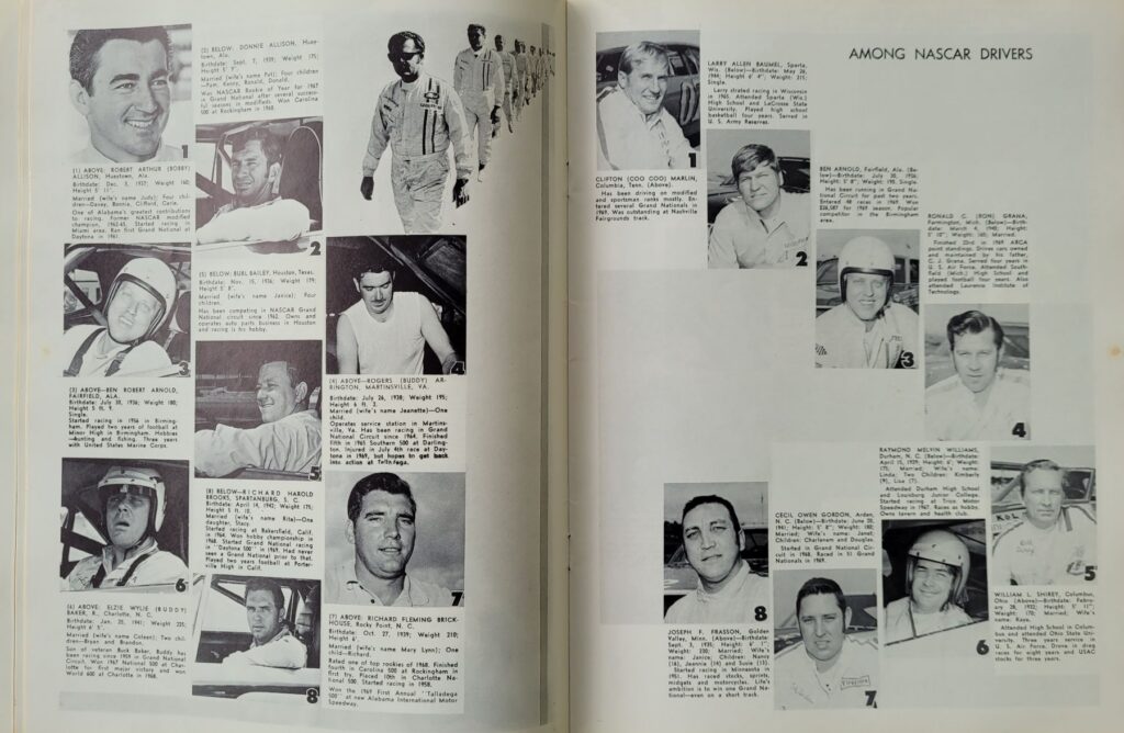 1970 NASCAR Dover Mason-Dixon 300 Program - NASCAR Drivers