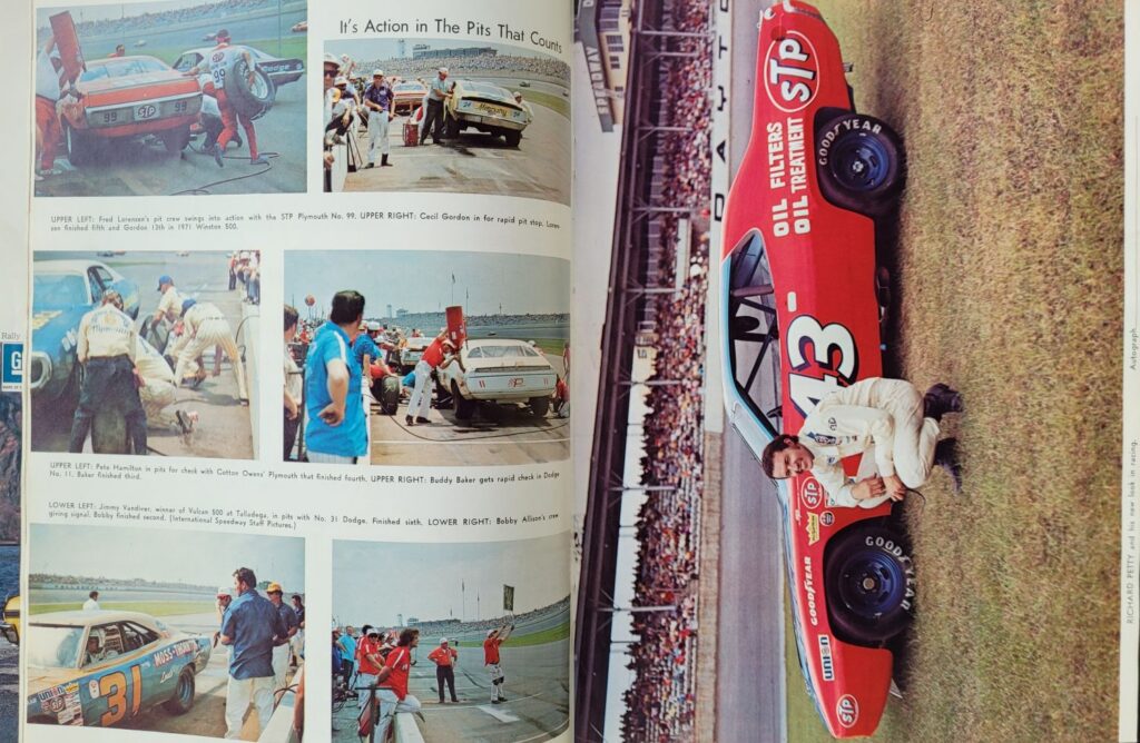 1972 NASCAR Alabama Int'l Winston 500 Program - Action Photos.