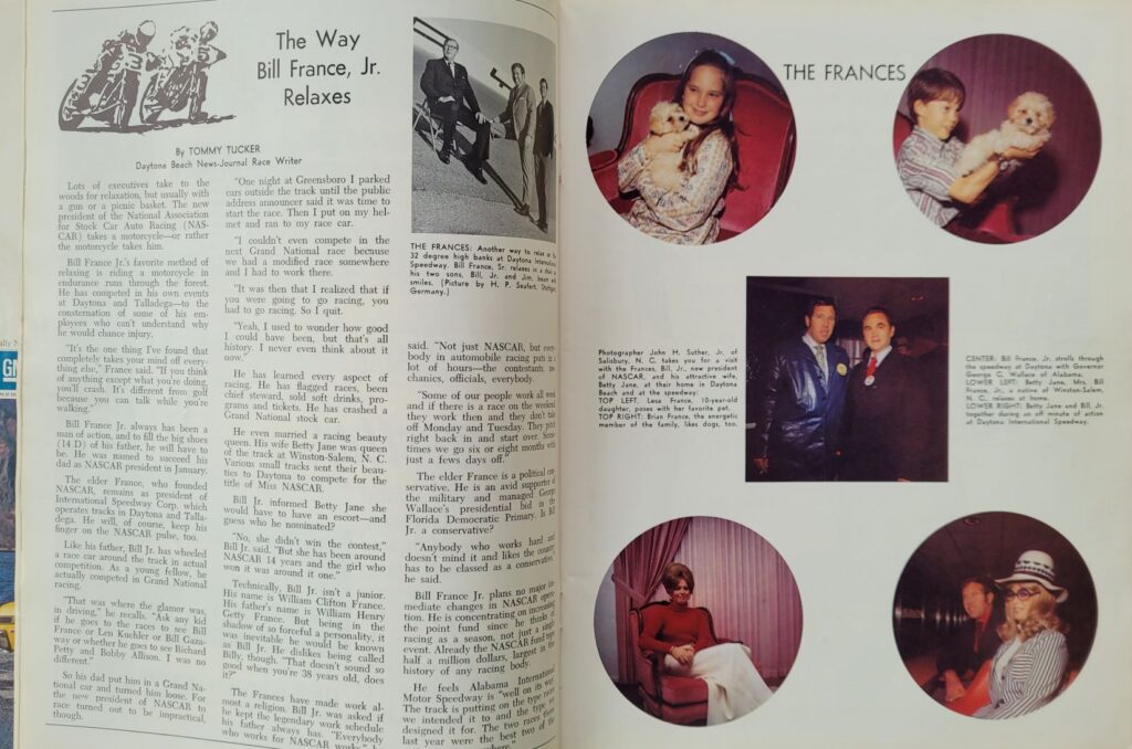 1972 NASCAR Alabama Int'l Winston 500 Program - The Frances.
