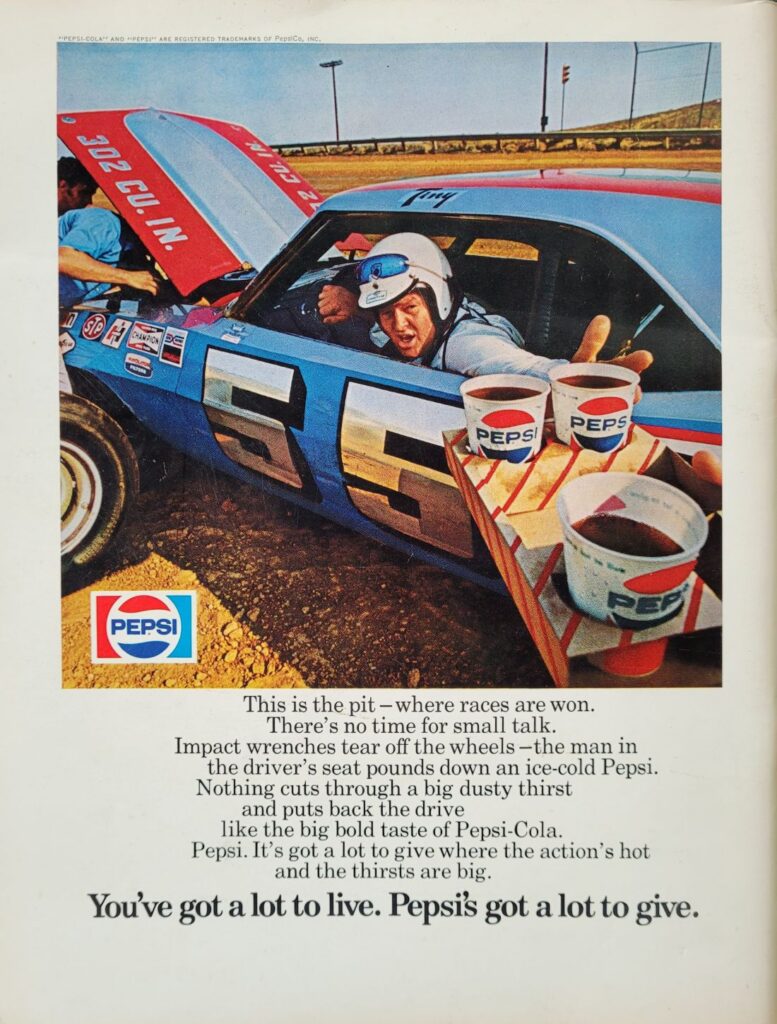 1972 NASCAR Dover Mason-Dixon 500 Program Back Cover